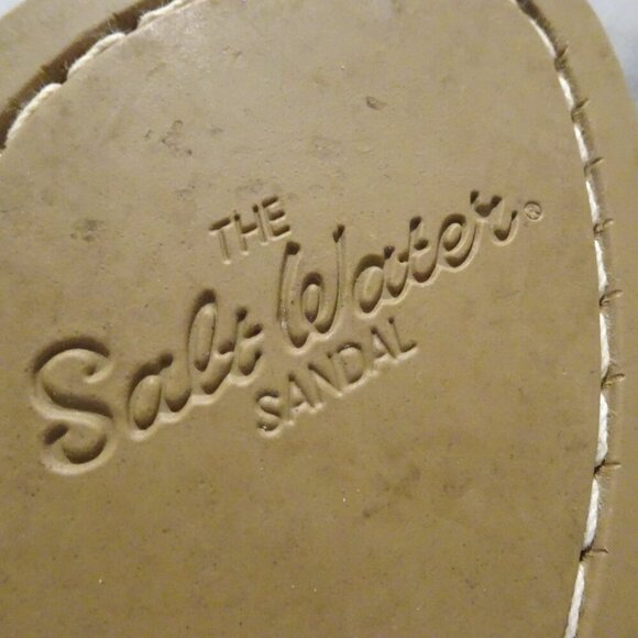 Salt Water Little Girl's Rose Gold Sandals Size 1 Leather - Picture 5 of 5